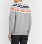 Club Monaco - Fair Isle Knitted Sweater - Gray