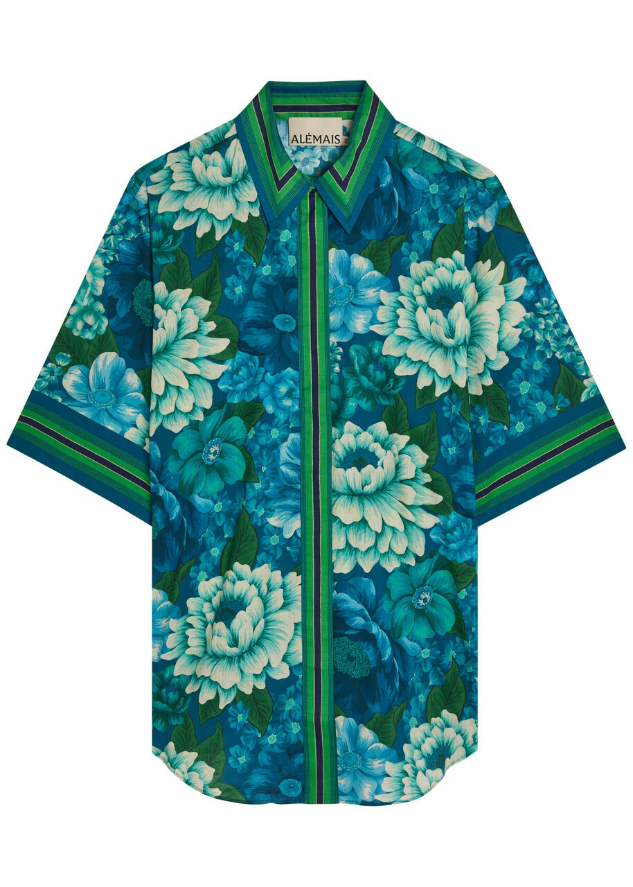 Alemais Margo Floral-print Cotton Shirt Multicoloured
