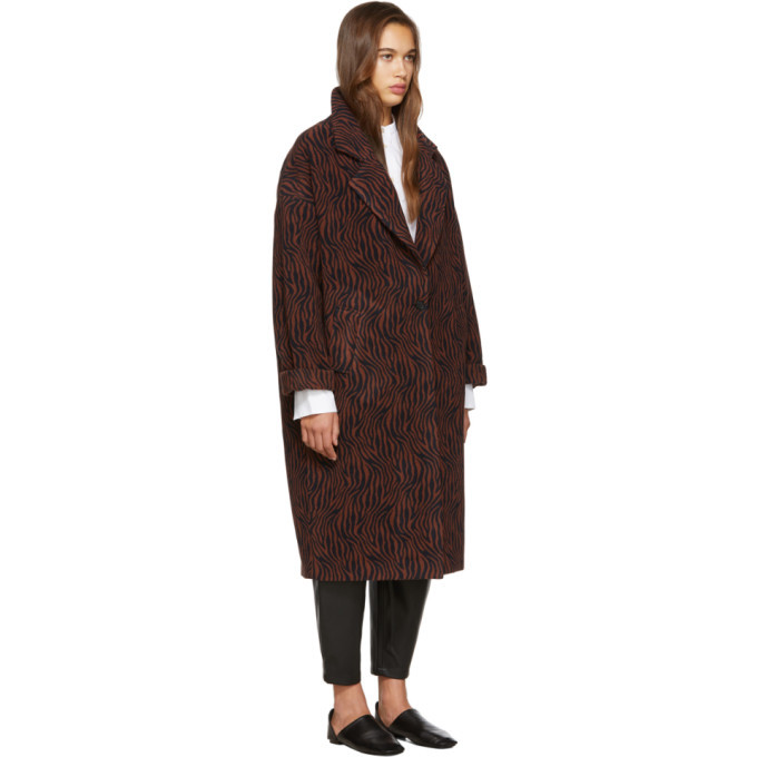 burgundy cocoon coat