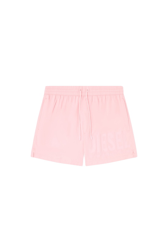 Photo: Diesel Swim shorts with logo print - Swim shorts Mens in Pink