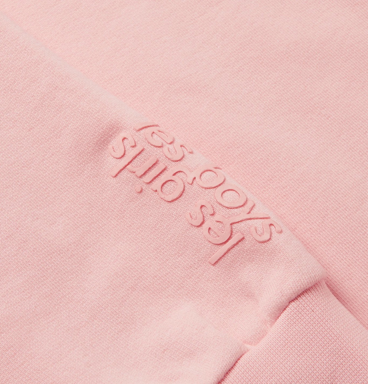 Les Girls Les Boys - Logo-Appliquéd Organic Loopback Cotton-Jersey Sweatshirt - Pink