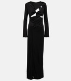 Galvan Vertebrae cutout maxi dress