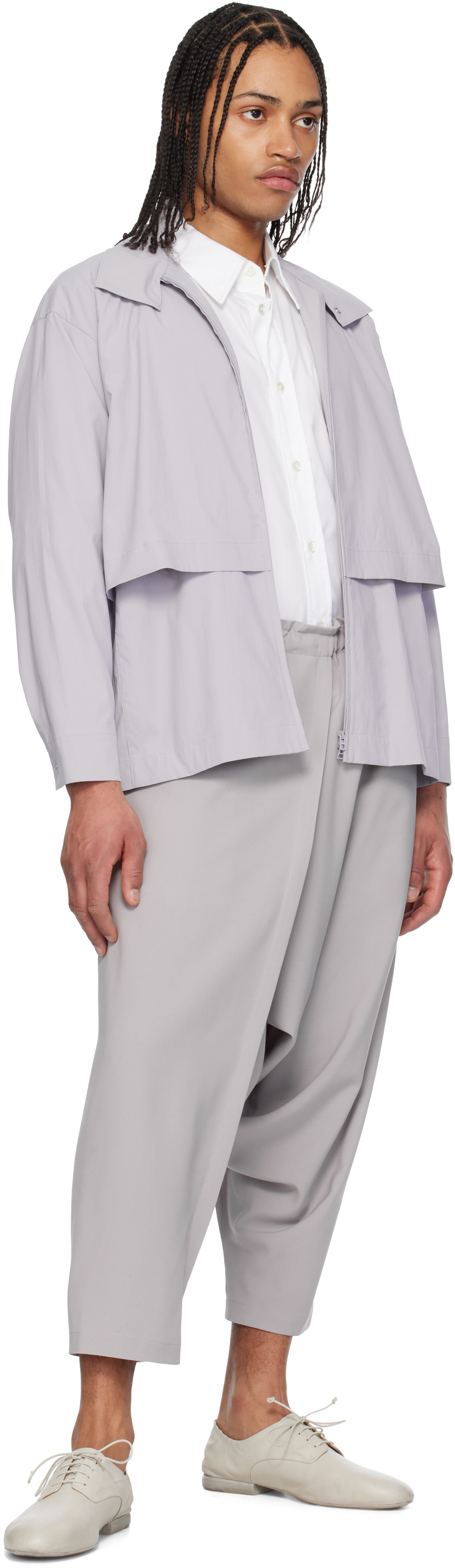 132 5. ISSEY MIYAKE Beige Seamless 1 Trousers
