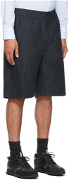 Dunhill Navy Cotton Utility Shorts