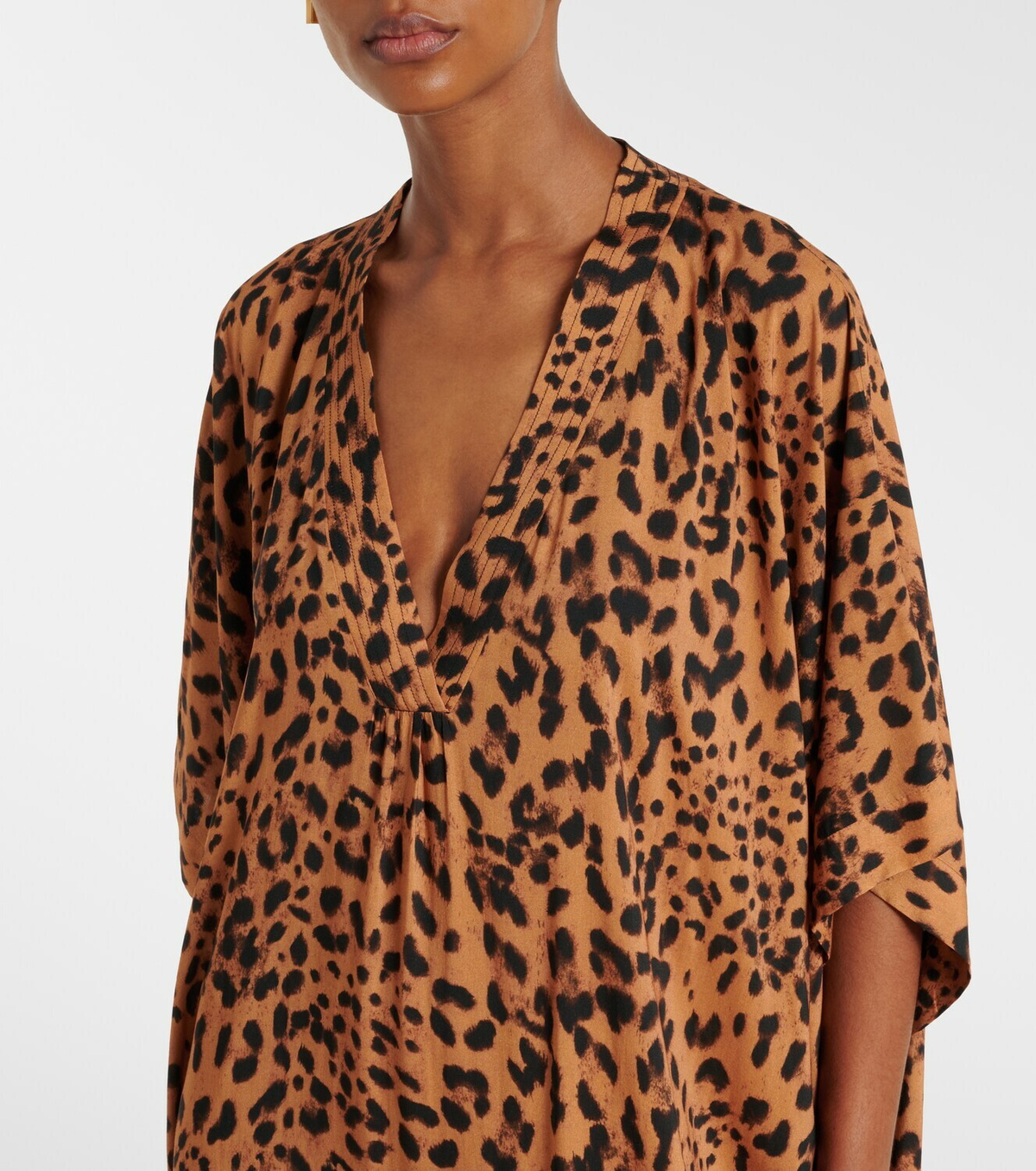 Melissa Odabash Vanessa leopard-print kaftan