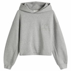Closed Women's Folded Hem Hoodie in Light Grey Melange