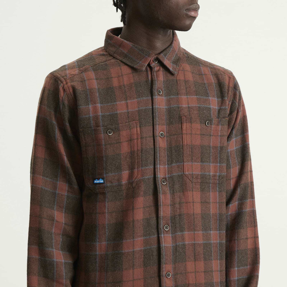 KAVU Men's Big Joe Shirt in Mahogany Brown