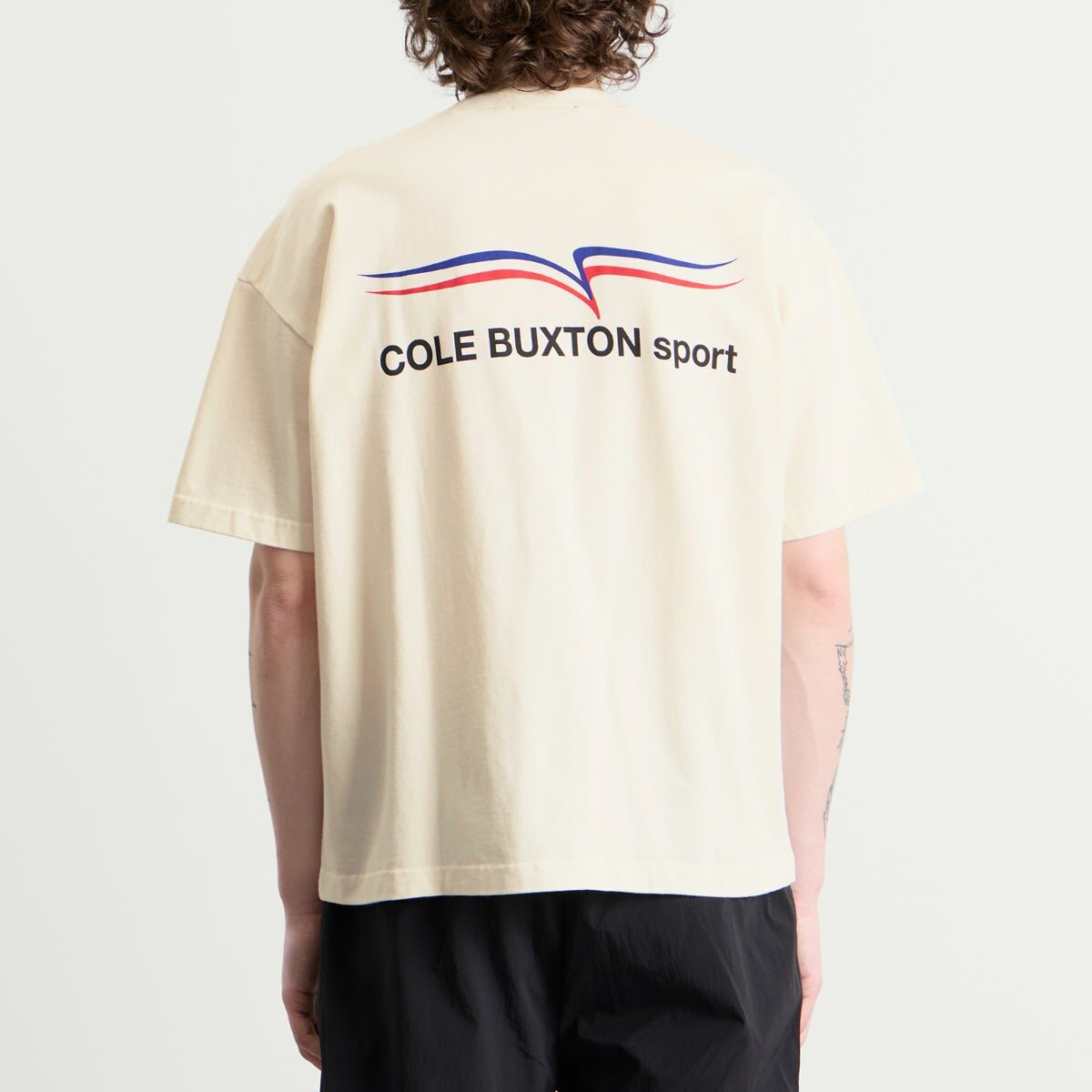 Cole Buxton Men's Sport T-Shirt in Vintage Whitalye