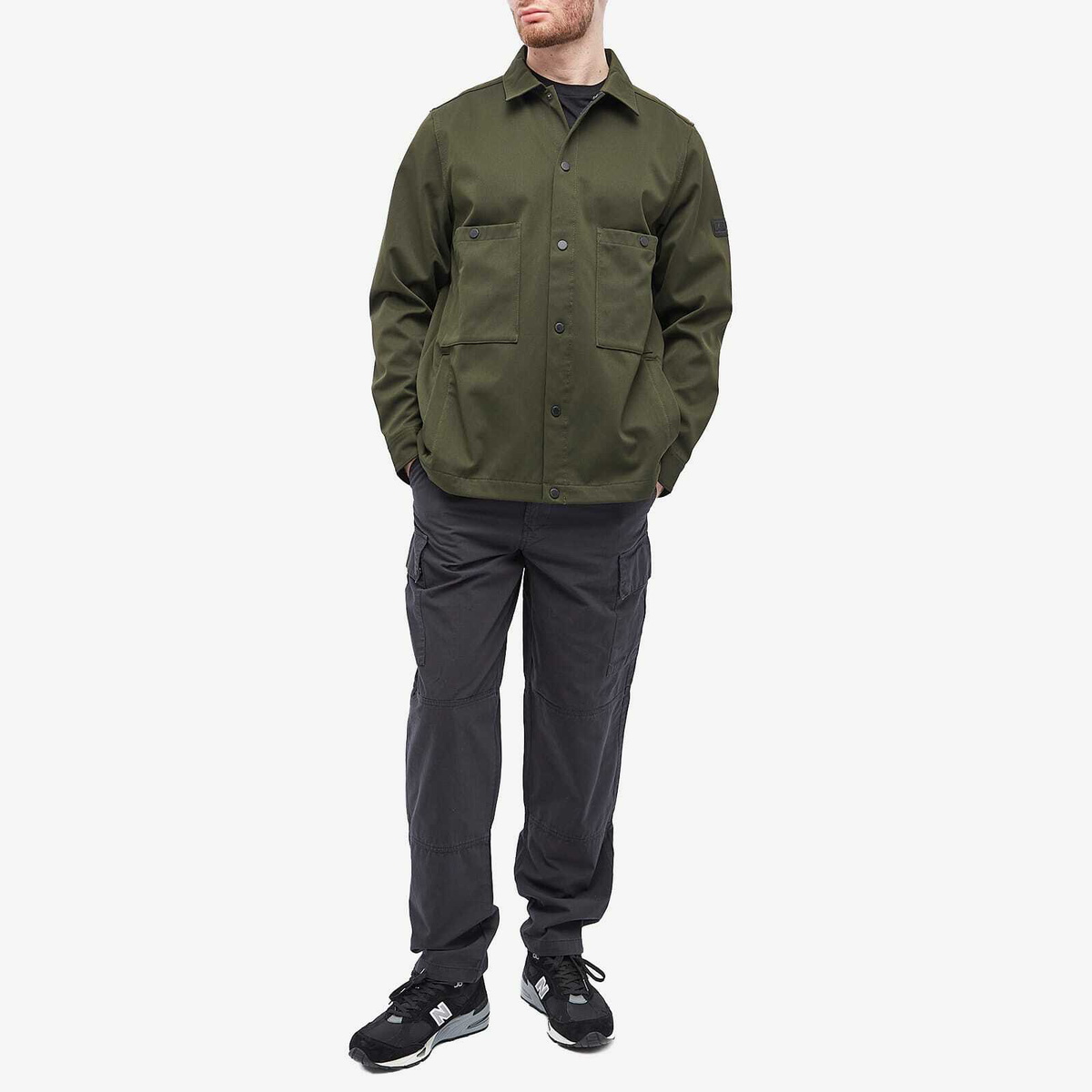 Barbour Men's Aspect Overshirt in Sage Barbour