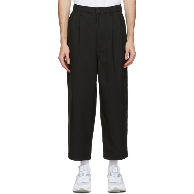 Photo: Comme des Garcons Homme Black Tropical Wool Trousers