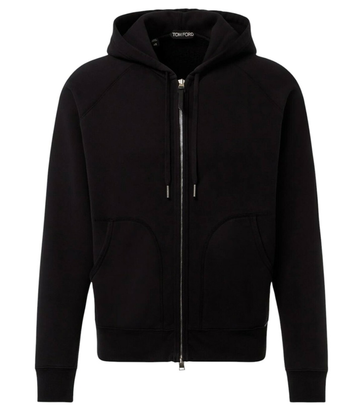 Photo: Tom Ford Cotton jersey zip-up hoodie