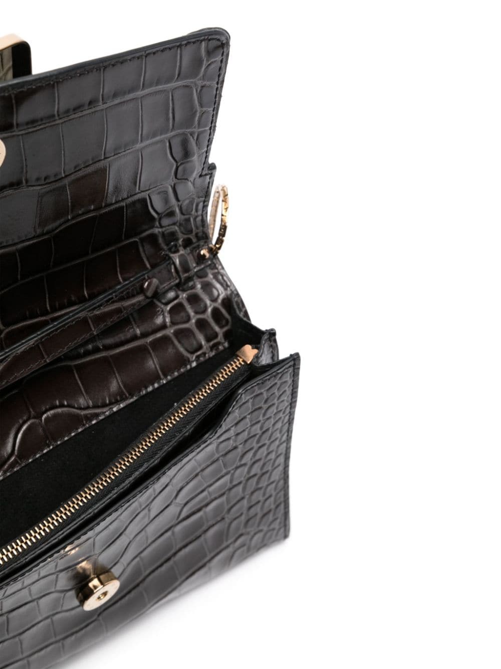 BOYY - Buckle Travel Case Croco Embossed Leather Clutch Bag