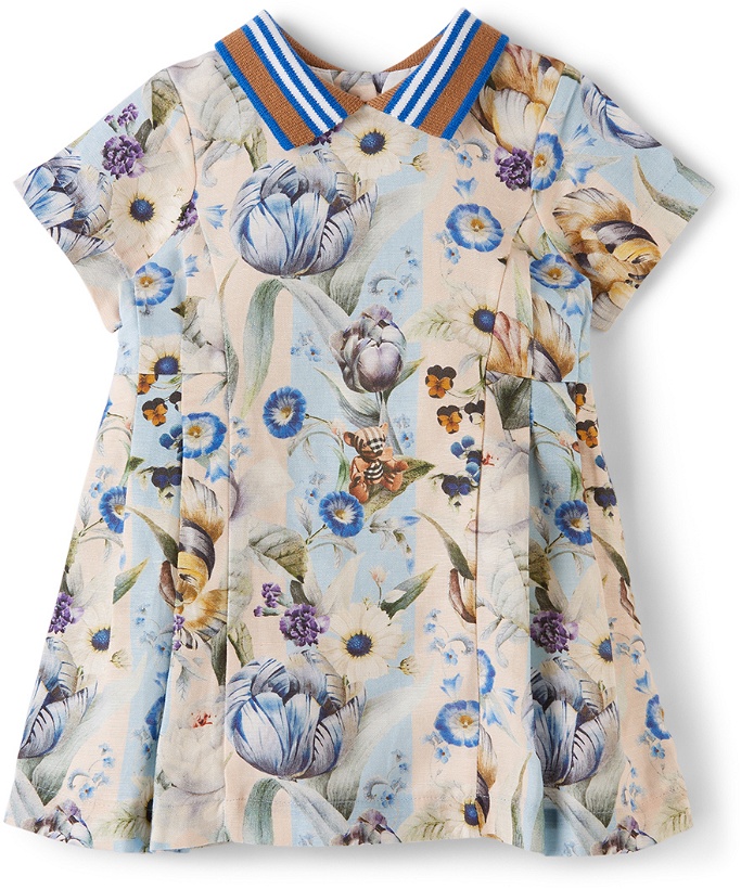 Photo: Burberry Baby Multicolor Floral Wallpaper Dress