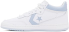 Converse White & Blue CONS Fastbreak Pro Leather & Nylon Sneakers
