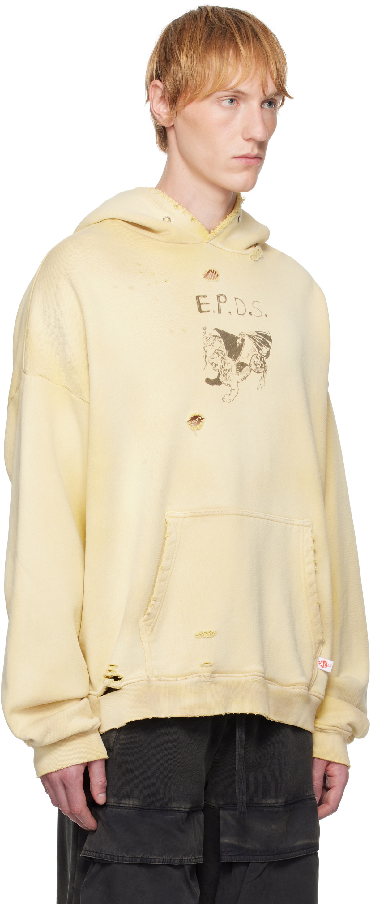 PALY Yellow 'EPDS' Hoodie