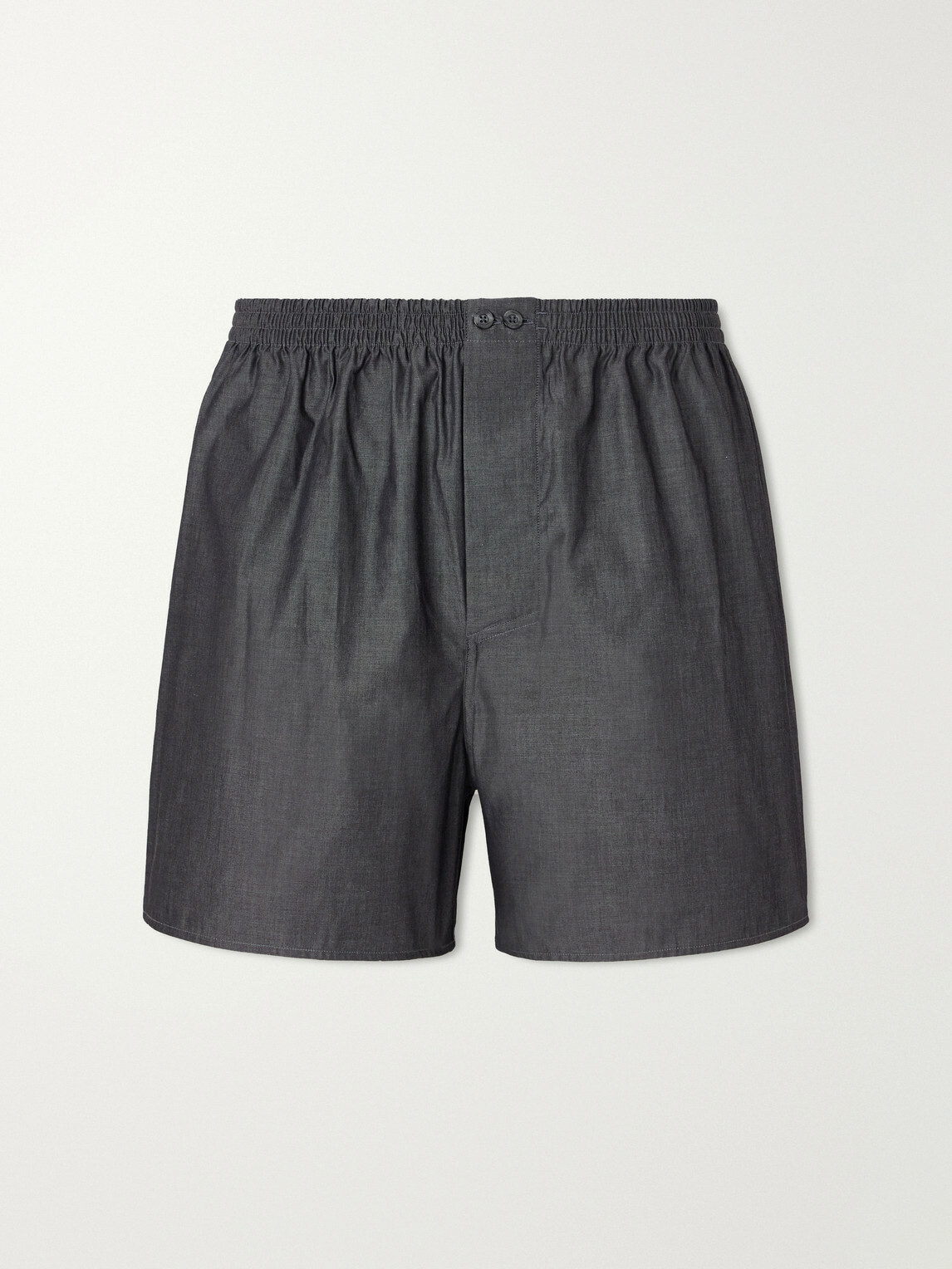 Zimmerli - End-On-End Cotton Boxer Shorts - Gray