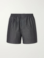 Zimmerli - End-On-End Cotton Boxer Shorts - Gray