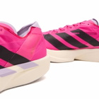 Adidas Adizero Takumi Sen 11 Sneaker in Shock Pink/Aurora Black/Powder Plum