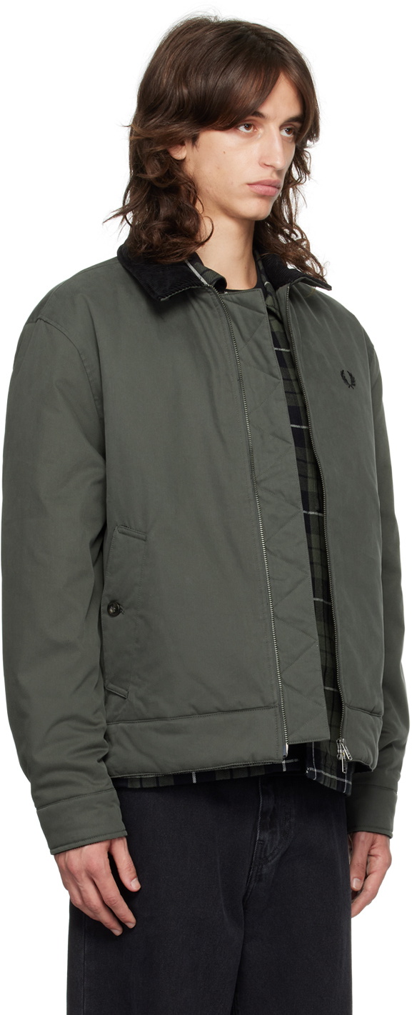 Fred Perry Green Caban Jacket Fred Perry