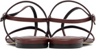 Aeyde Burgundy Ella Square-Toe Sandals