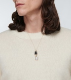 Rainbow K Medaille 9kt gold pendant necklace with diamonds