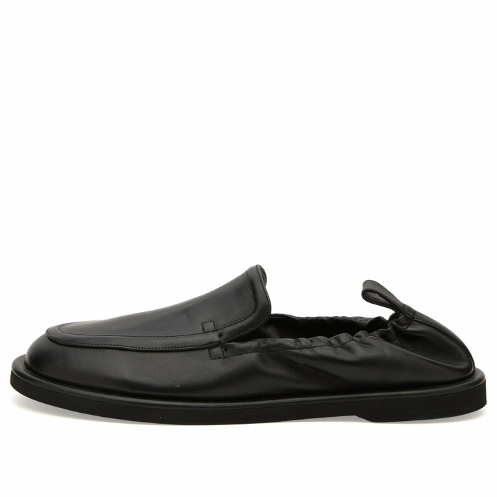 Photo: Studio Nicholson Men's Donovan Leather Elastic Back Loafer in Black