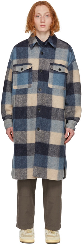 Photo: Isabel Marant Blue Check Kotajo Coat