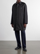 LOEWE - Logo-Embroidered Twill Trench Coat - Black