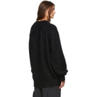 Haider Ackermann Black Mohair Kidtop Oversized Crewneck