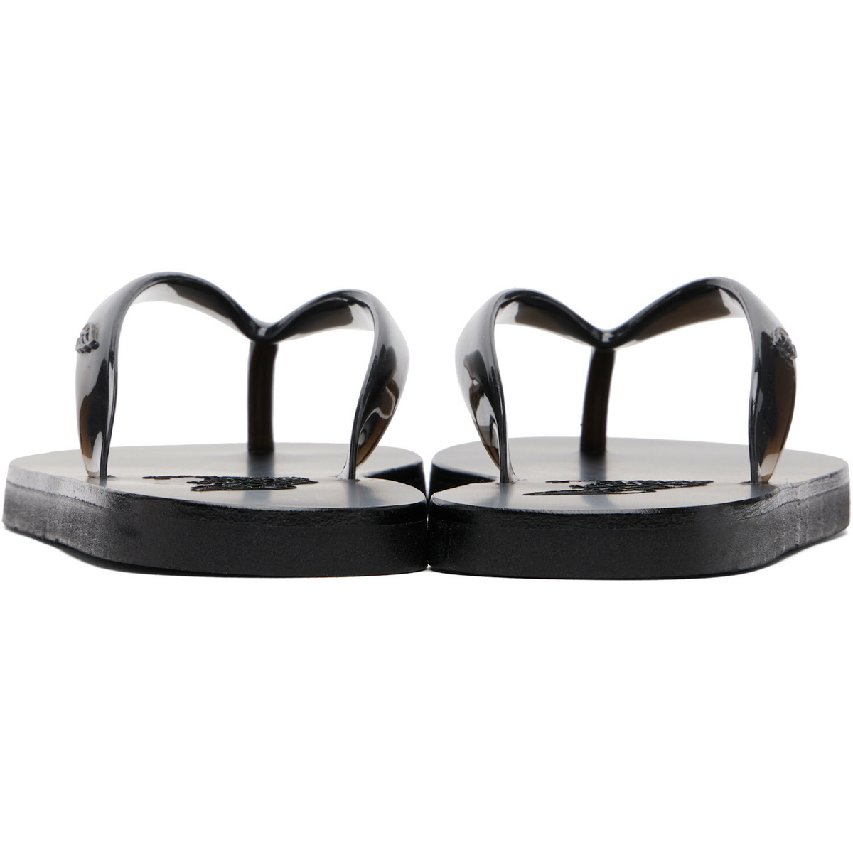 Ancient Greek Sandals Black Saionara Jelly Flip-Flops