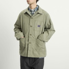 Needles Men's Reversed Sateen Coverall Jacket in Olive