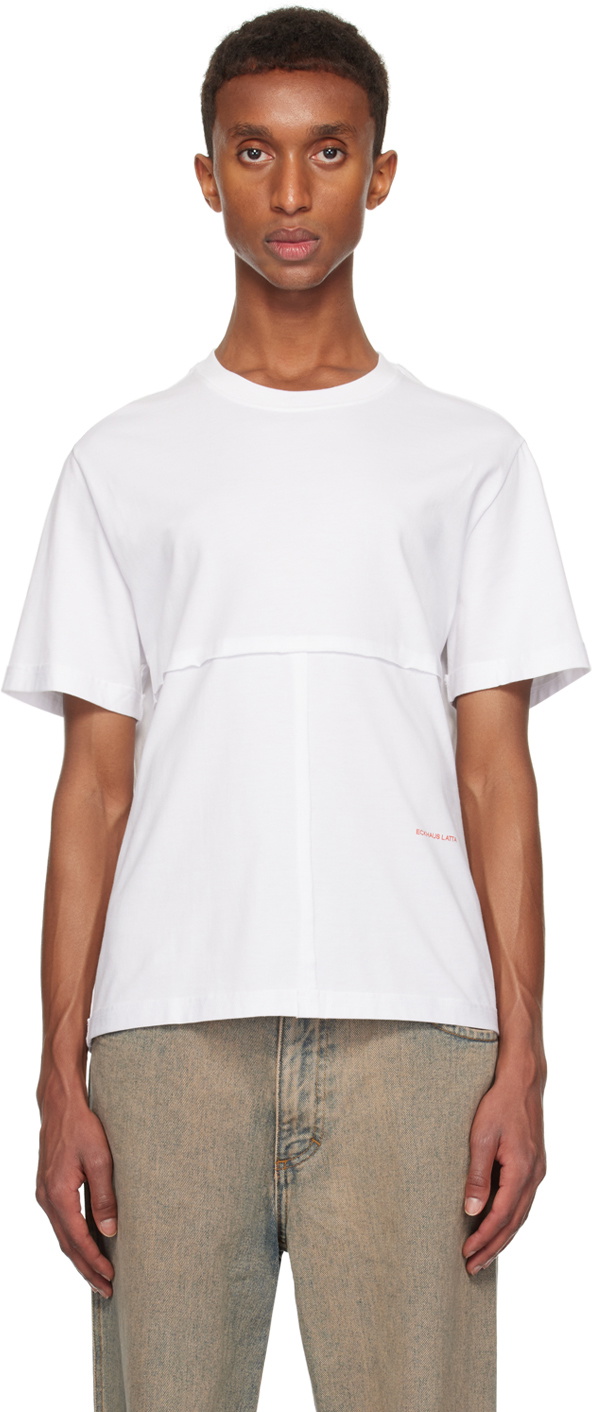 Eckhaus Latta Red Spiral Long Sleeve T-Shirt Eckhaus Latta