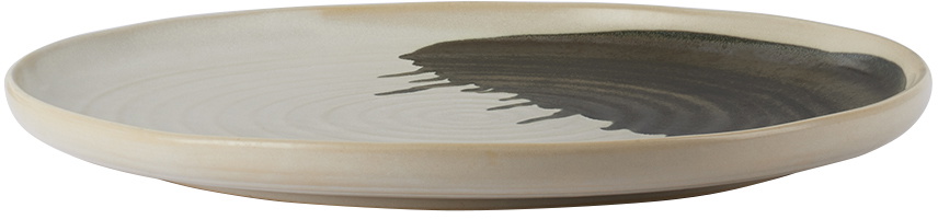 ferm LIVING Off-White & Black Omhu Centerpiece Plate
