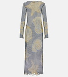 Cala de la Cruz Ursa printed sheer beach dress