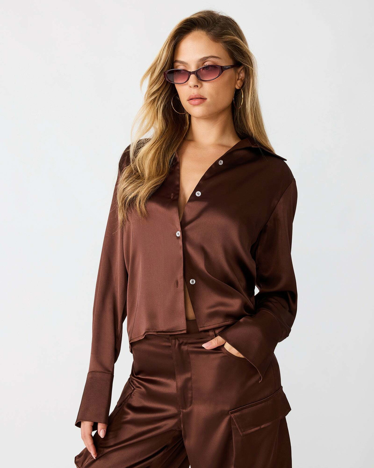 Steve Madden Mare Top in Chocolate
