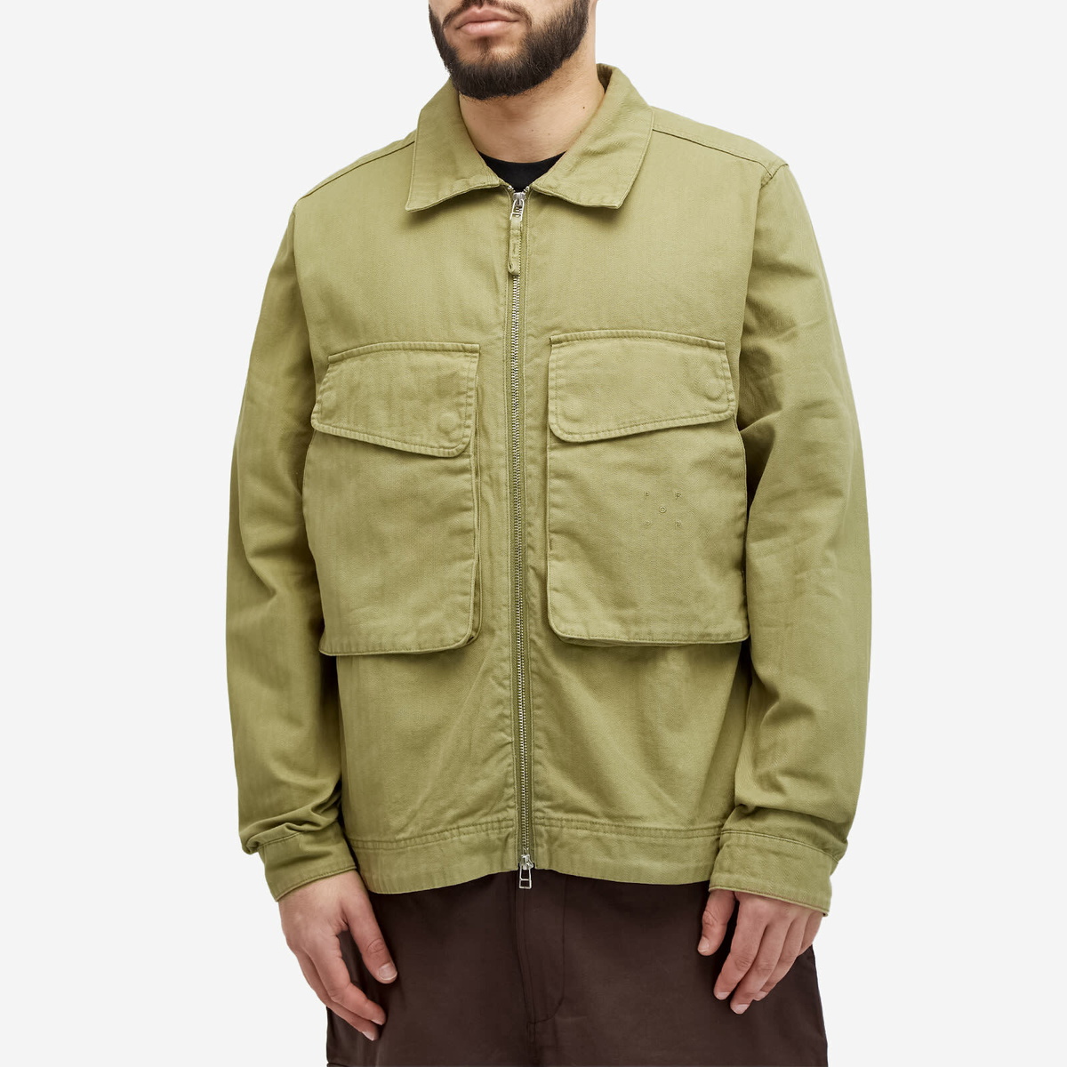 POP Trading Company Men's Boxer Shirt in Loden Green