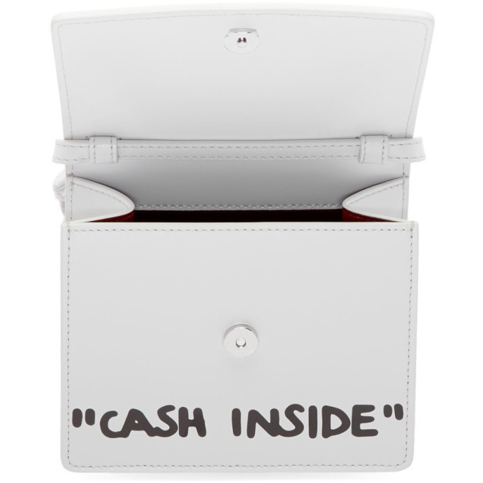 Cash inside discount bag off white