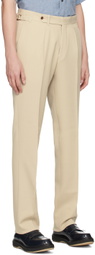 Ring Jacket Beige Rib Suit