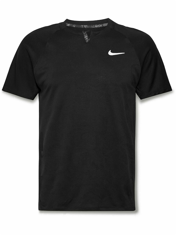 Photo: Nike Tennis - NikeCourt Slam Slim-Fit Dri-FIT Tennis Shirt - Black