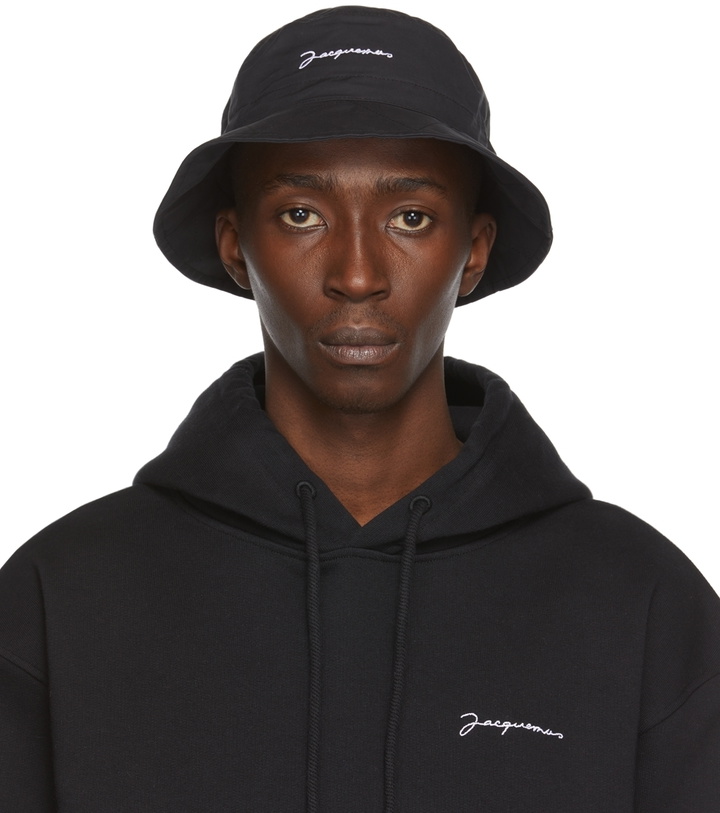 Photo: Jacquemus Black 'Le Bob Picchu' Bucket Hat