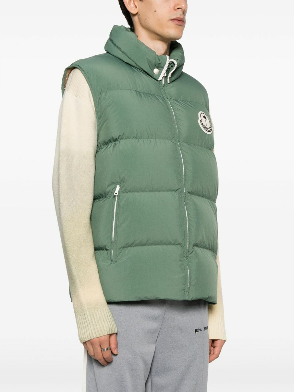 Moncler Genius X Palm Angels Green Rodmar Down Gilet Moncler