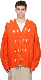 Feng Chen Wang Orange Rib Cardigan