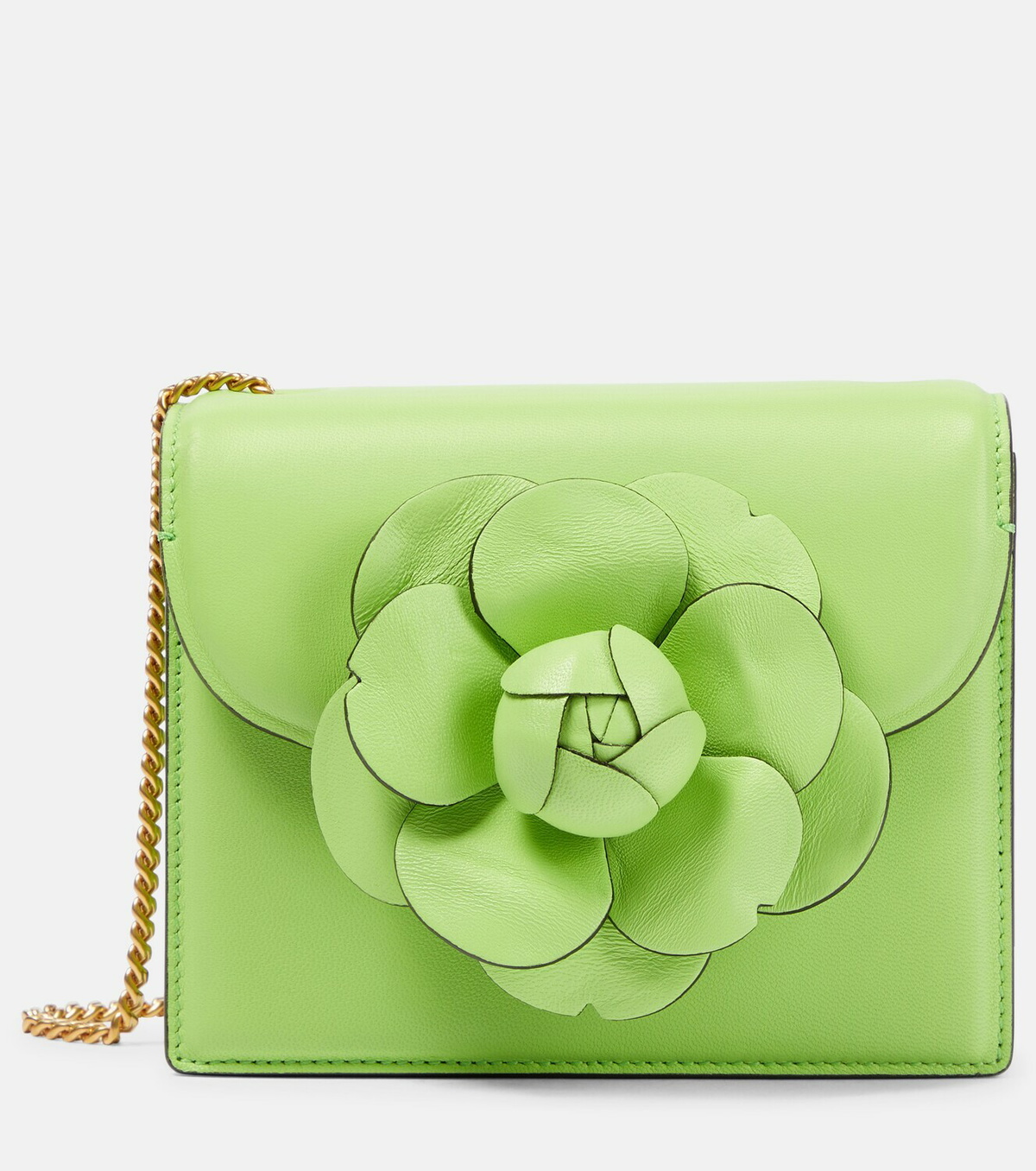 Oscar de la Renta Tro Mini leather shoulder bag