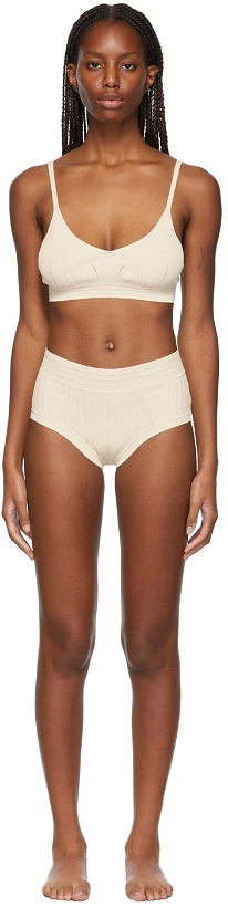 Photo: Jil Sander Off-White Viscose Underwear Set