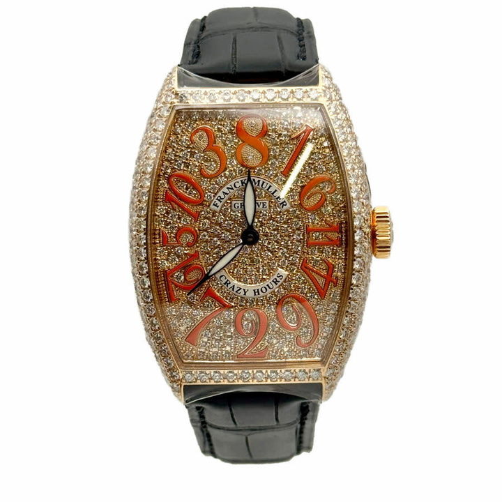 Photo: Franck Muller Cintree Curvex Crazy Hours Automatic Diamond Ladies Watch 5850 CH D CD-BLK