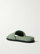 Mr P. - David Regenerated Suede by evolo® Sandals - Green