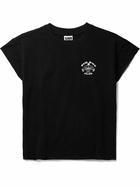 Y,IWO - Printed Cotton-Jersey T-Shirt - Black