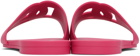 Dolce & Gabbana Pink'DG' Slides