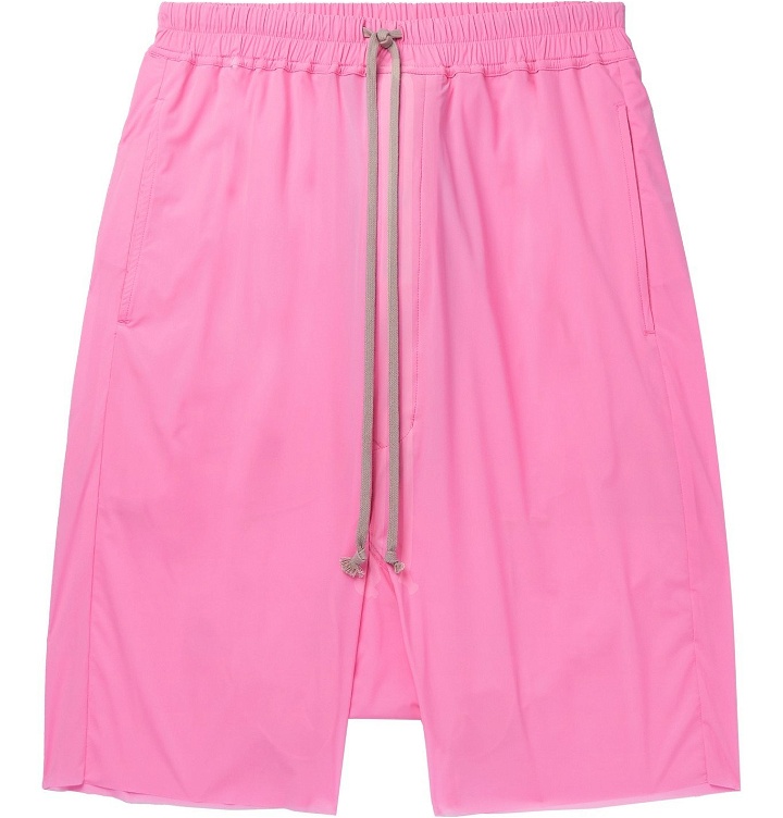 Photo: RICK OWENS - Pods Stretch-Nylon Drawstring Shorts - Pink