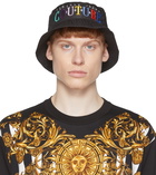 Versace Jeans Couture Black Iconic Logo Bucket Hat